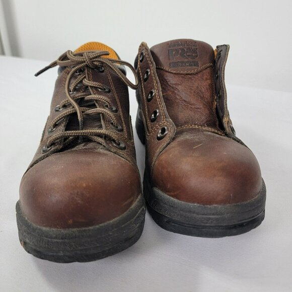 Timberland Pro Womens Titan 63189 Brown Alloy Toe Work Boots Size 7M Leather - Picture 4 of 11